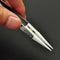 Straight Aimed Ceramic Tweezers for Electronics Soldering with Stainless Steel Handle Black Tweezers Hand Tool Precision Tweezer
