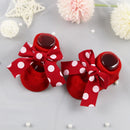 2022 Newborn Indoor Cotton Socks Bow Infant Anti Slip Socks Baby Girl Socks Rubber Soles Baby Boy Floor Socks Spring Autumn