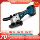 WOSAI M14 Cordless Angle Grinder 20V Lithium-Ion Grinding Machine Cutting Electric Angle Grinder Grinding Brushless Power Tool