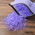 1000PCS Disposable Rubber Band Hairband For Children  Ponytail Hairs Ties Colourful Elastic Hair Bands Baby Hair Accessories