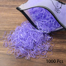 1000PCS Disposable Rubber Band Hairband For Children  Ponytail Hairs Ties Colourful Elastic Hair Bands Baby Hair Accessories