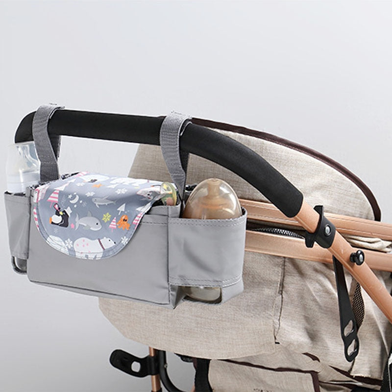 Universal Buggy Baby Pram Organizer Bottle Holder Multipurpose Baby Stroller Accessory Stroller Caddy Storage Bag Mummy Bag