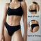 2PCS/Set Women Seamless Bra Panties Set Sexy Stretch Sport Bra Thong Briefs Style Panty Bralette Crop Top Intimates Lingerie Set