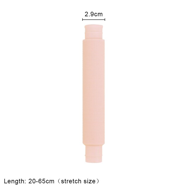 Pop Tube Sensory Toy Fidget Anti Stress Relieve Stretch Bellows Children Multicolor Squeeze Folding Pipe Autism ADHD Anxiety Toy