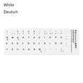 Keyboard Stickers Alphabet Layout English Russian Spanish Deutsch Arabic Laptop Desktop Tool Wear-resistant Non-slip Stickers