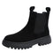 Chelsea Boots Chunky Boots Women Winter Shoes Cow Suede  Ankle Boots Black Female Autumn Fashion Platform Booties