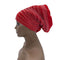 Candy Color Ladies Head Wraps Muslim Hijab Bonnets Fashion Headgear Trending Elastic Full Body Pleated Turban Cap for Women