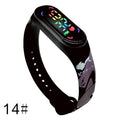 Pokemon Strap LED Electronic Watch Fashion Colorful Bracelet Touch Waterproof Anime Character Pikachu Educational Children&#39;s