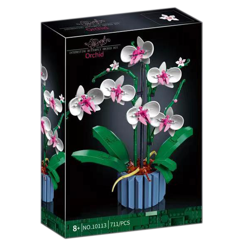 Moc Bouquet Orchid block flower Succulents Potted Building Blocks FIT for 10311 Romantic Kit Assembly Building Toy girl gift