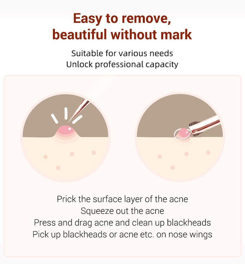 Blackhead Acne Set Beauty Needle Acne Needle Pimple Pin Stainless Steel Four-Piece Set Pimple Needle Acne Removal Tools