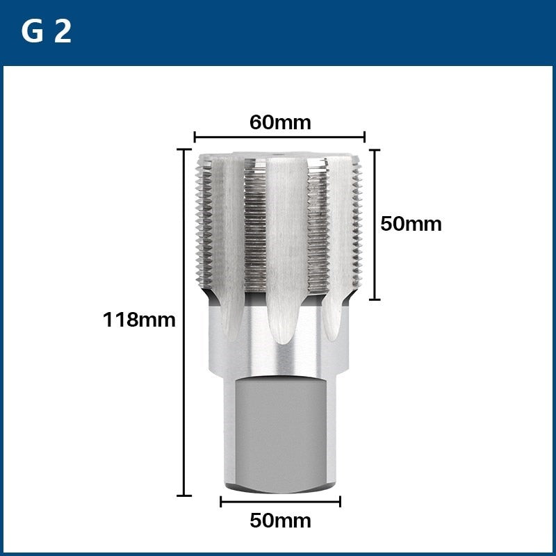 XCAN HSS Pipe Tap 1/8 1/4 3/8 1/2 3/4 1&#39;&#39; Metal Screw Thread Tap Threading Tools Hand Tools
