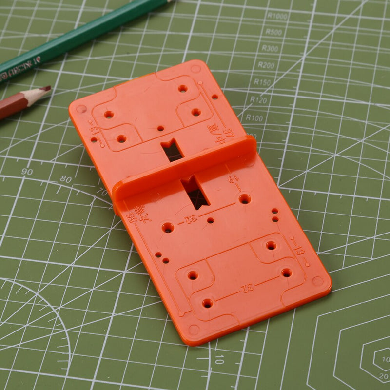 Hinge Hole Drilling Guide Plastic 35mm Woodworking Punch Opener Locator for Cabinets Installation DIY Template Woodworking Tools