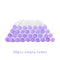 50pcs Reusable Eyelash Brush Tube Disposable Eyelash Wands Eyebrow Brush Replaceable Dust-proof Sparkling Broken Diamond Bottom