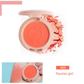 New 6 Colors Blush Makeup Palette Mineral Powder Red Rouge Lasting Natural Cream Cheek Tint Orange Peach Pink Blush Cosmetic