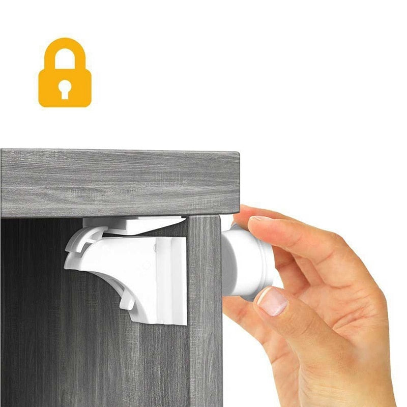 1Set Child Lock Children Protection Baby Safety Lock Drawer Latch Cabinet Door Lock Limiter Children Security Locks