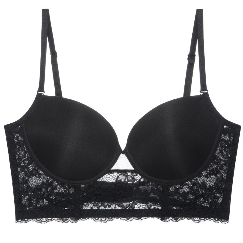 Backless Bra Invisible Bralette Lace Wedding Bras Low Back Underwear Push Up Brassiere Women Seamless Lingerie Sexy Corset BH