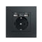 Depo Wall Type Dual USB Power Socket 2.1A, Electrical socket wall plug with usb, 16A 220V outlet, German EU Standard Socket