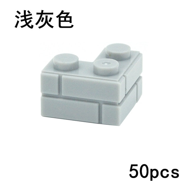 Thick Wall Figures Bricks Compatible 98283 15533 DIY 1x2 1x3 1x4 1+2 Dots Building Blocks Educational House Contruction Toys