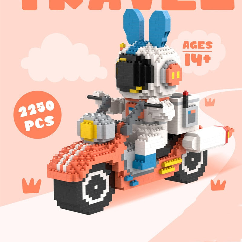 200-2880pcs Mini Micro Rocket Building Blocks Space Moon Satellite Astronaut Diamond Bricks Constructor Toys for Children Gifts
