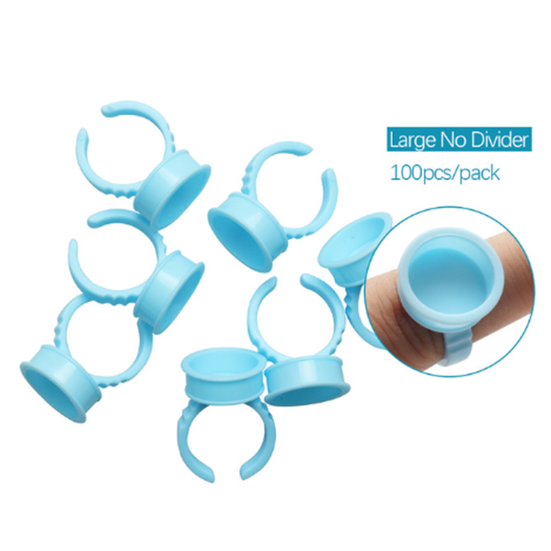 100pcs Disposable Ring Caps Microblading Tattoo Ink Cup For Permanent Pigment Holder Rings Accessories Makeup Tattoo Tools