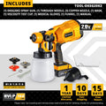 DEKO DKSG SERIES HVLP 800 ML &amp; 3 NOZZLES HIGH POWER ELECTRIC PAINT SPRAYER  PAINT GUN PNEUMATIC GUN AIR BRUSH HOME DIY