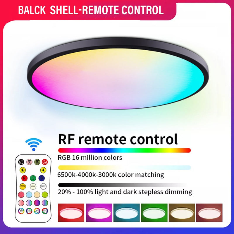 Smart WIFI LED Round Ceiling Light RGBCW Dimmable TUYA APP Compatible with Alexa Google Home Bedroom Living Room Ambient Light