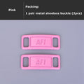 2pcs/pair Shoelace Buckle Metal Shoelaces AF1 Shoelaces Buckle Accessories Metal Lace Lock DIY Sneaker Kits Metal Lace Buckle