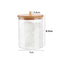 Acrylic Makeup Organizer Cotton Pad Storage Box For Cotton Swabs Rod Cosmetics Jewelry Organizer with Bamboo Lid Repacking Boxes