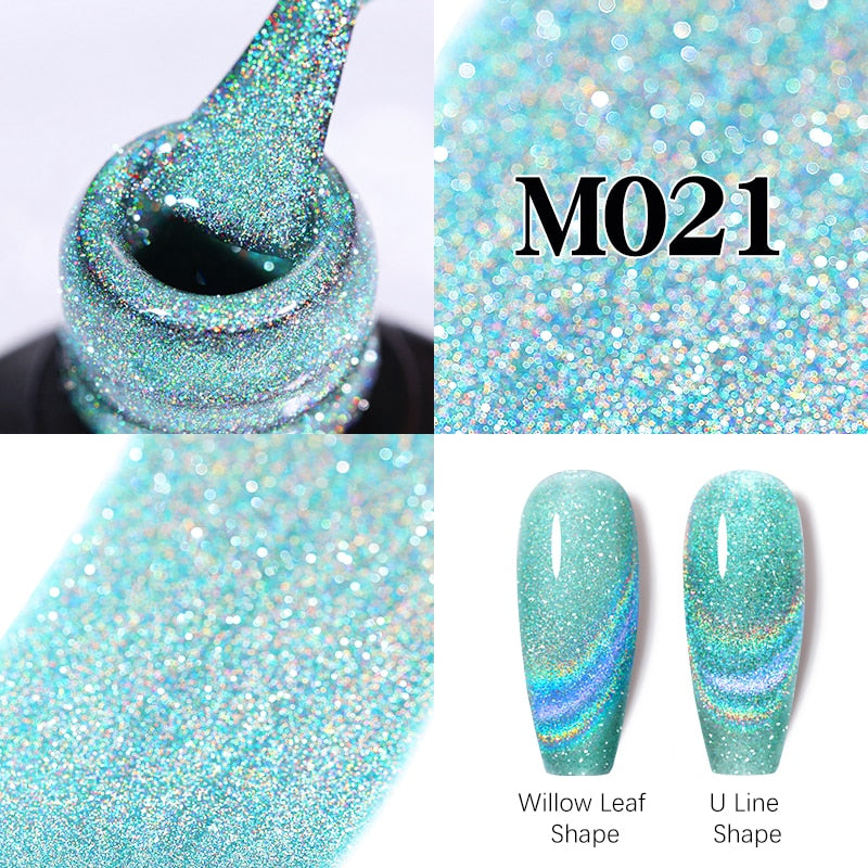 UR SUGAR Sparkling Gel Nail Polish Reflective Glitter Nail Gel Semi Permanent Nail Art Varnish For Manicures Need Base Top Coat