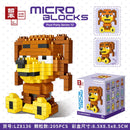 Disney DIY LinaBell assembly buildding blocks Goofy Pluto Anime Mini Action Figures Educational Toys kids Birthday Gifts