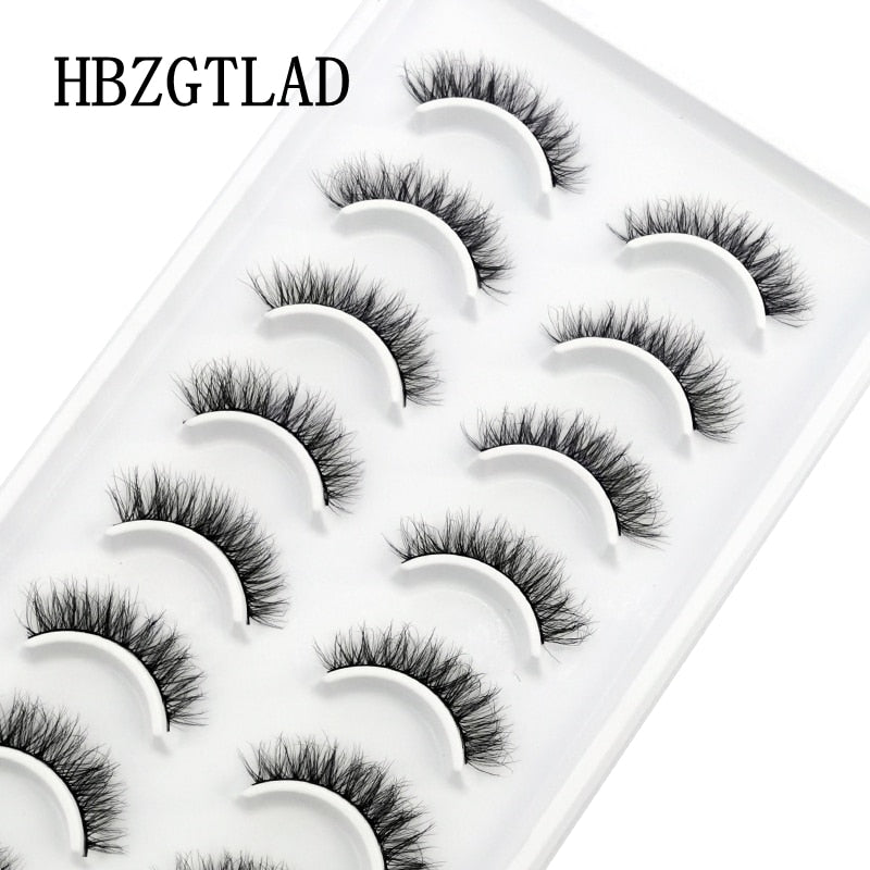 NEW 10 Pairs Natural False Eyelashes Fake Lashes Long Makeup 3d Mink Lashes Extension Eyelash Mink Eyelashes for Beauty 54