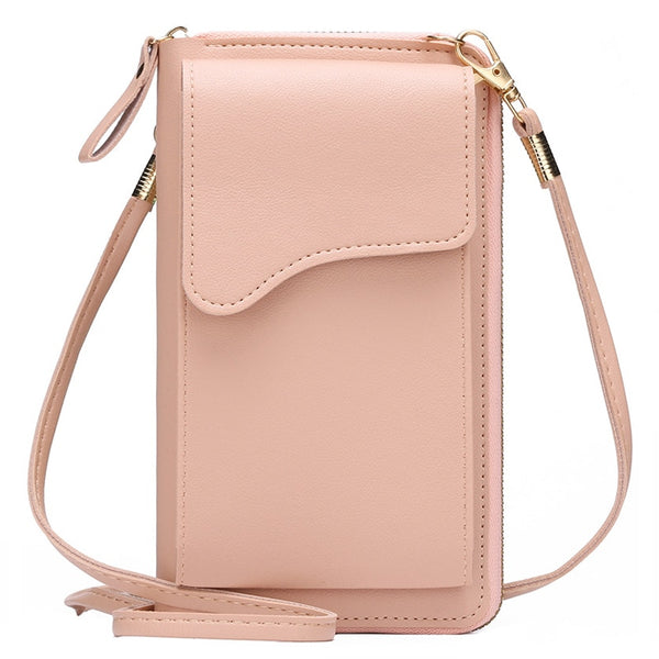 Women&#39;s Small Crossbody Shoulder Bags PU Leather Female Cell Phone Pocket Bag Ladies Purse Card Clutches Wallet Messenger Bags