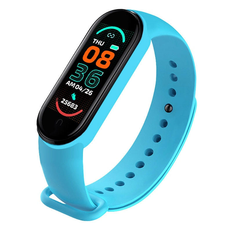 Smart Watch M6 Men&#39;s And Women&#39;s Fitness Sports Bracelet Heart Rate Blood Pressure Monitor Digital Watch for IOS Android Phones