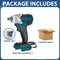 Brushless Cordless Electric Impact Wrench 18V Rechargeable Wrench Power Tool Compatible with Makita Battery Electric wrench