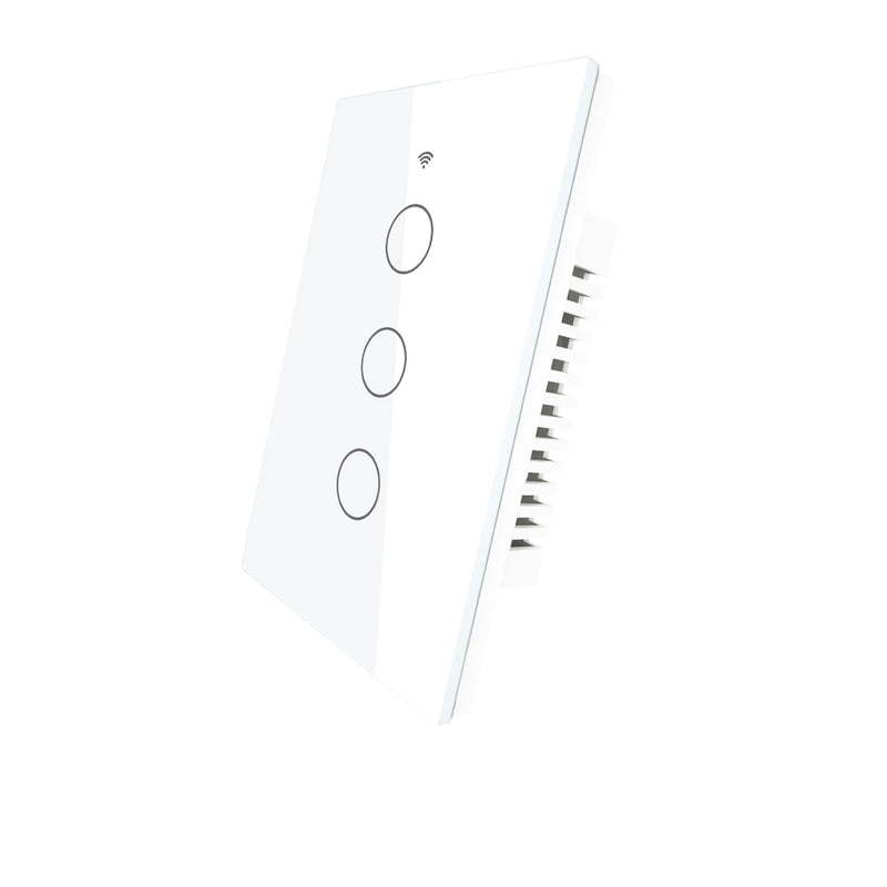 MOES Smart Glass Panel Switch Smart Life/Tuya App Multi-Control Association, Voice Control with Alexa,Google Home,1/2/3/4 Gang