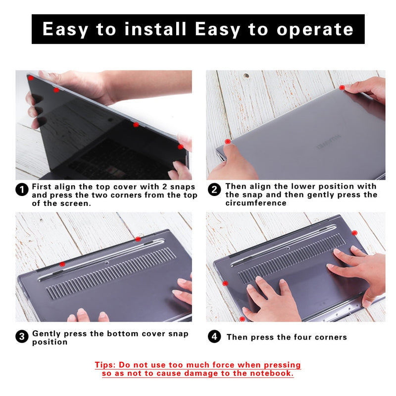 Laptop Case for Huawei MateBook D14/D15/13/14 MateBook X 2020/X Pro 13.9/Honor MagicBook 14/15/Pro 16.1 +Keyboard Cover