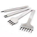 3/4/5/6mm Spacing Punch Tool For Leather Hole Punches Tool Lacing Stitching Sewing DIY Leather Craft Tools 1/2/4/6 Prong