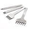 3/4/5/6mm Spacing Punch Tool For Leather Hole Punches Tool Lacing Stitching Sewing DIY Leather Craft Tools 1/2/4/6 Prong