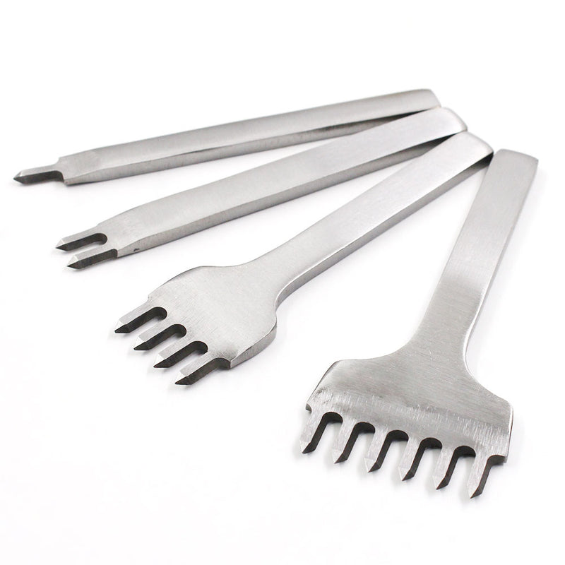 3/4/5/6mm Spacing Punch Tool For Leather Hole Punches Tool Lacing Stitching Sewing DIY Leather Craft Tools 1/2/4/6 Prong