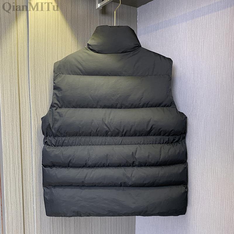 New Fashion Autumn Stand Collar Elegant Coats Warm Outerwear Casual Belt Sleeveless Winter Women Vests Jackets
