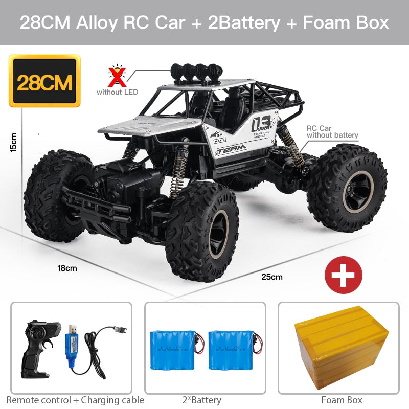 ZWN 1:12 / 1:16 4WD RC Car With Led Lights 2.4G Radio Remote Control Cars Buggy Off-Road Control Trucks Boys Toys for Children