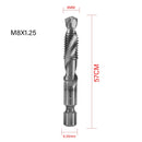 New Titanium Plated Hex Shank HSS Screw Thread Metric Tap Drill Bits Screw Machine Compound M3 M4 M5 M6 M8 M10 Hand Tools