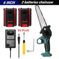 21V Portable Mini Electric Pruning Saw Rechargeable chainsaws Wood Spliting Chainsaw Woodworking Tool for Orchard Branch Clip