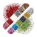 Fluorescence Butterfly Heart Fruits Various Shapes Nail Art Glitter Flakes 3D Colourful Sequins Polish Manicure Nail Decoration