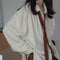Deeptown Vintage Women Blouse Oversized Harajuku Chic Basic Korean Style with Tie Long Sleeve Shirt Loose Aesthetic Retro Female