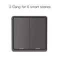 MOES 4 Gang Tuya ZigBee Wireless 12 Scene Switch Push Button Controller Battery Powered Automation Scenario for Tuya Devices
