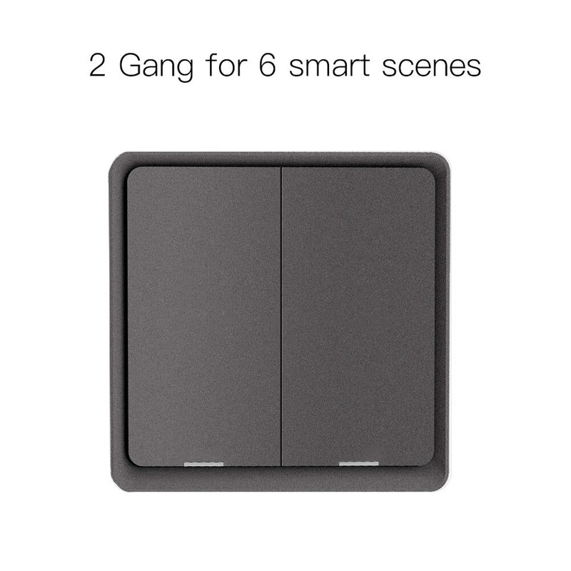 MOES 4 Gang Tuya ZigBee Wireless 12 Scene Switch Push Button Controller Battery Powered Automation Scenario for Tuya Devices