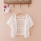 Hot Lace White/Black Bridal Summer Women Short Sleeve Shrug Bolero Wedding  Jacket Elegant Cape