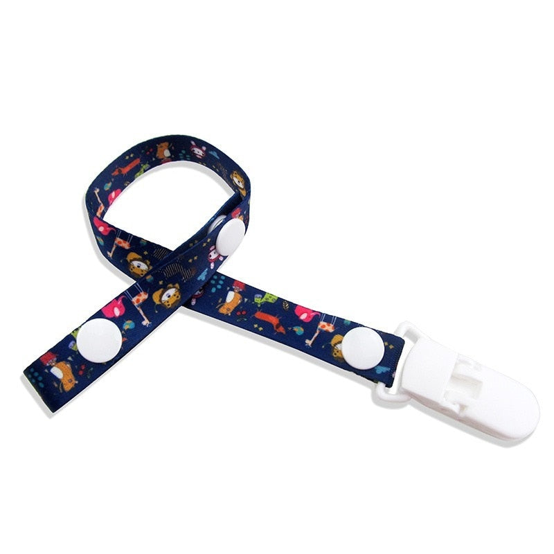 1pc Adjust Baby Pacifier Clip Chain Ribbon Dummy Holder Soother Pacifier Clips Strap Nipple Holder for Infant Feeding
