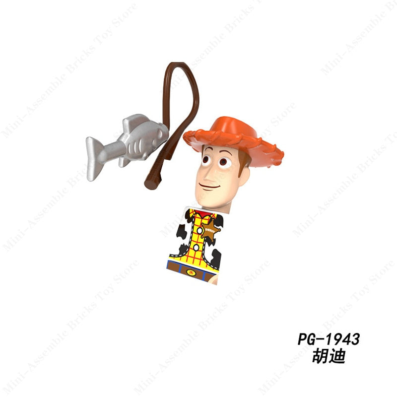 Disney Mini Action Toy Figures Building Blocks Cartoon dolls Toy Story Mickey Mouse Winnie The Pooh Frozen Stitch Donald Duck